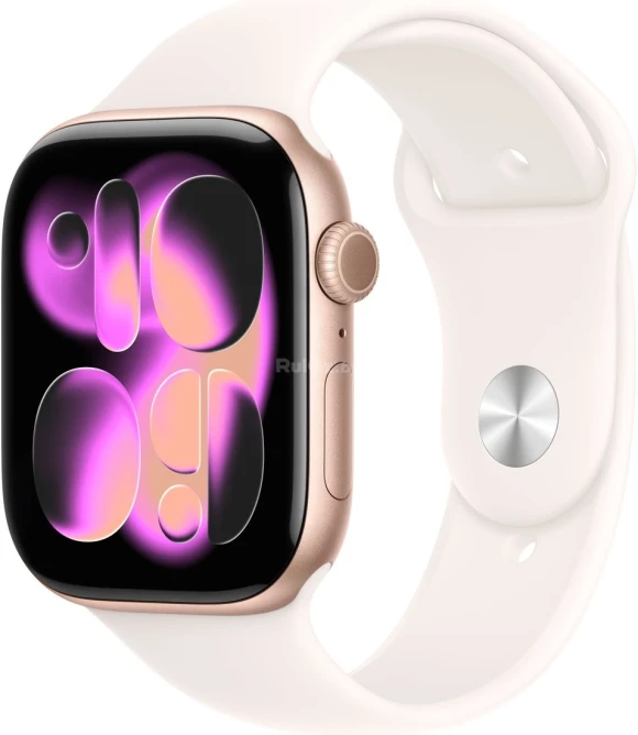 46mm Smartwatch with Aluminum Case and Sport Band (Pink Gold) — Smart Watch, Apple