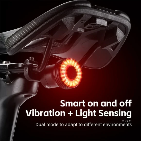 Mini Smart Brake Tail Light — Motion Sensor, WEST BIKING