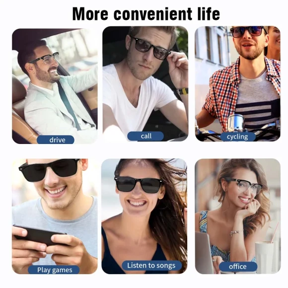 Smart Glasses with Blue Light Filtering and Audio — Smart Glasses, Senbono