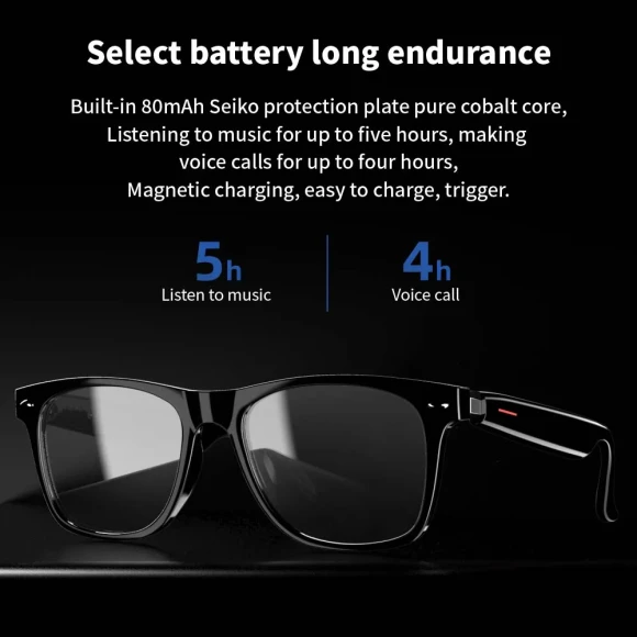 Smart Glasses with Blue Light Filtering and Audio — Smart Glasses, Senbono