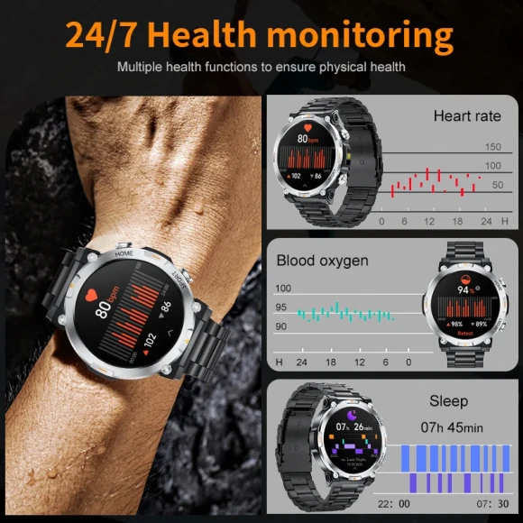 Smart Watch AMOLED Screen Sport Tracker — Smart Watch, FOXBOX