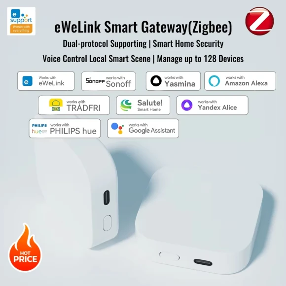 Multi-Mode ZigBee Gateway Hub — Smart Home Hub, eWeLink