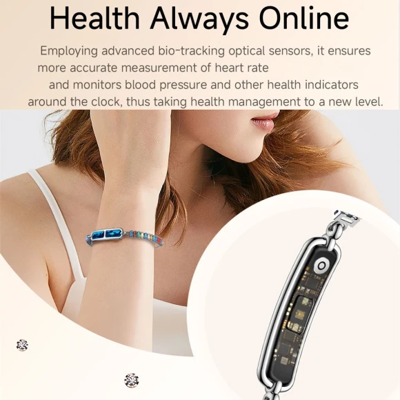 Smart Bracelet with Bluetooth and Health Monitoring — Fitness Tracker