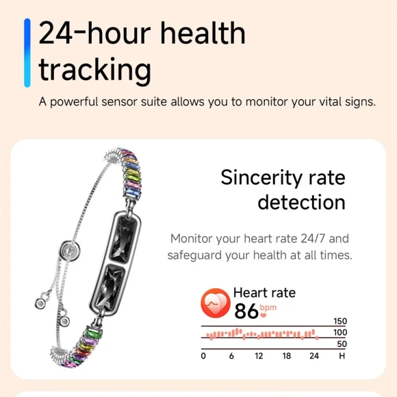 Smart Bracelet with Bluetooth and Health Monitoring — Fitness Tracker