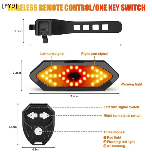 Wireless Remote Turn Signal Lights — Smart Bike Light