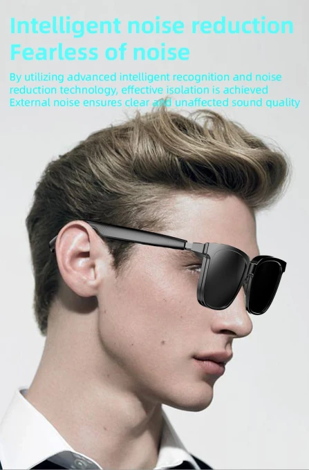 Smart Sunglasses Anti Blue Light Lightweight Answer Call Music Stereo Dual Use — Smart Glasses