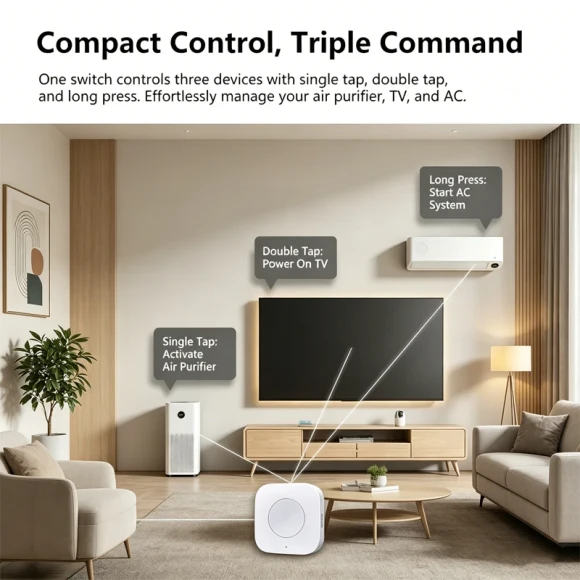 Wireless Mini Switch Sensor — Smart Home Hub, Aqara