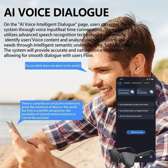 AI Chat Smart Sunglasses — Translator Device