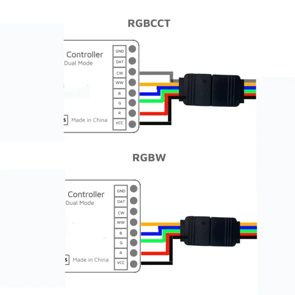 PWM RGBCCT Addressable Dual Mode Strip Controller — LED Strip Lights, IoTorero