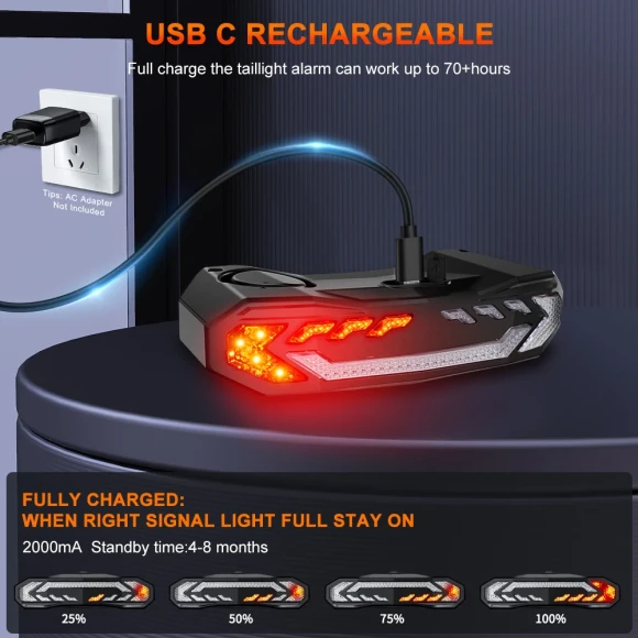Smart Bike Rear Light with Turn Signal — Smart Bike Light, Rockbye