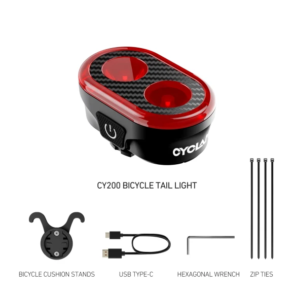Smart Brake Sensing Bike Tail Light — Smart Bike Light, CYCLAMI