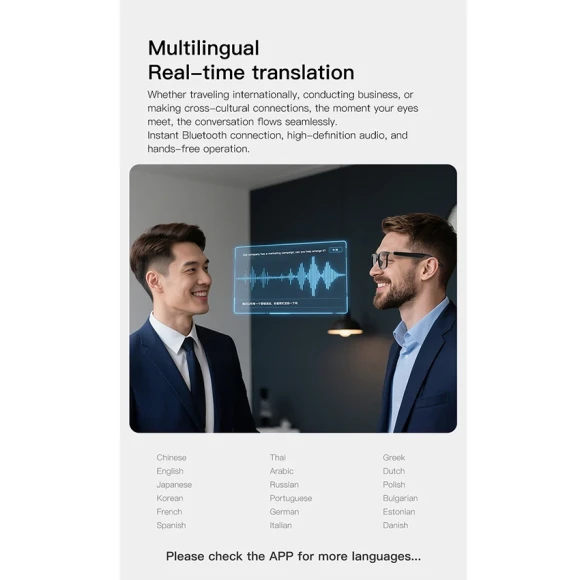 Smart Glasses with Real-Time Translation — Smart Glasses