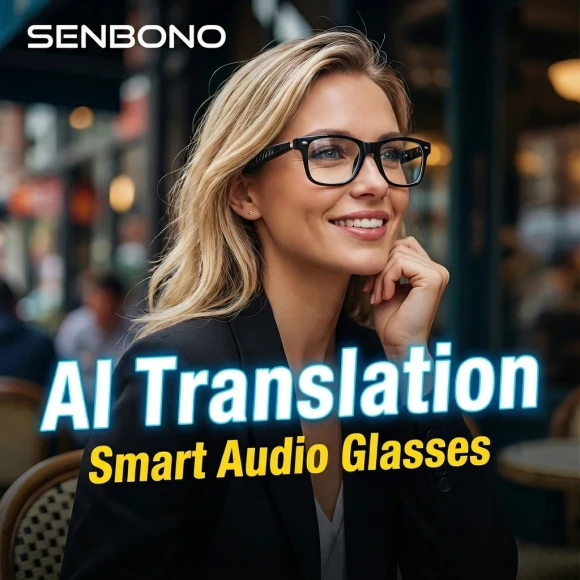 AI Translation Smart Audio Glasses — Translator Device, Senbono
