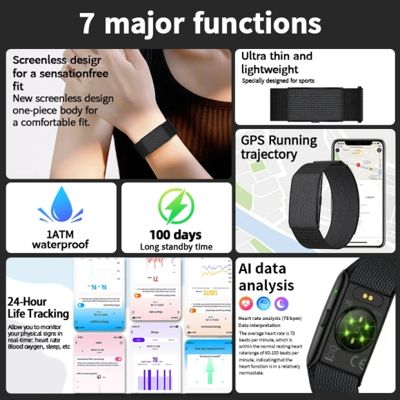 Smart Wristband — Fitness Tracker, LIGE