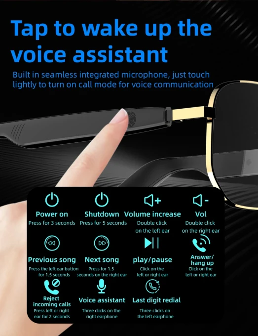 Smart Glasses with Anti-blue Light and Bluetooth 5.4 — Smart Glasses