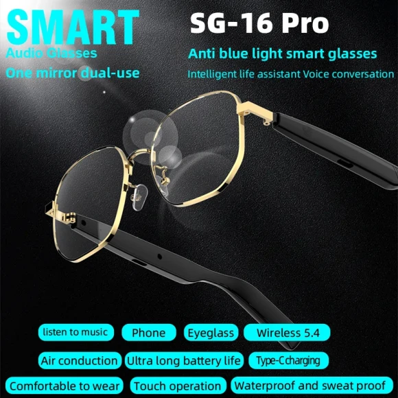 Smart Glasses with Anti-blue Light and Bluetooth 5.4 — Smart Glasses