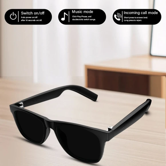 Smart Glasses with Touch Control and Bluetooth Call — Smart Glasses, Valdus