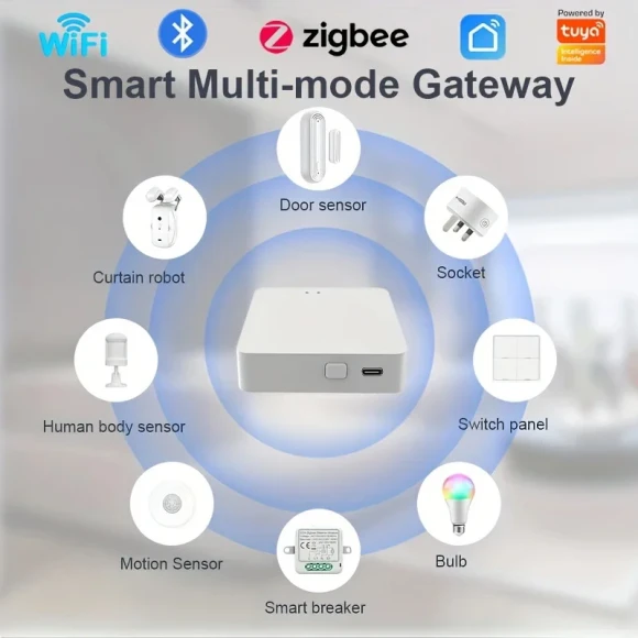 Multi-Mode ZigBee Bluetooth Gateway Hub — Smart Home Hub, Tuya