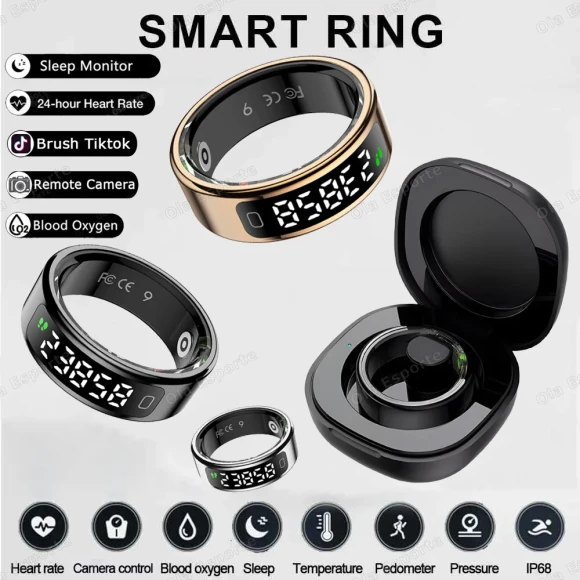 Smart Ring with Display Screen and Health Monitoring — Smart Watch