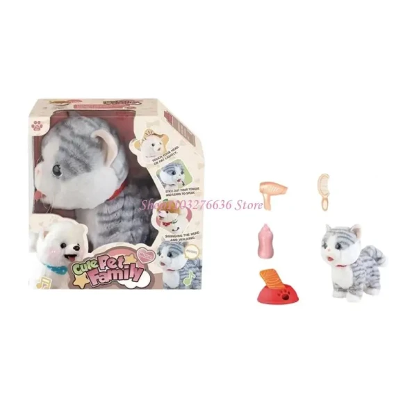 Companion Animal Electric Pet Toy with Simulation Voice Activation — Robot Pet