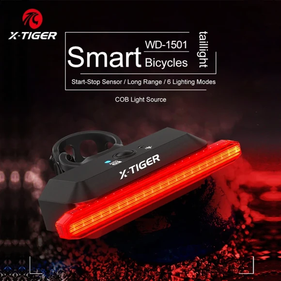Smart Brake Sensing Bike Tail Light — Smart Bike Light, X-TIGER