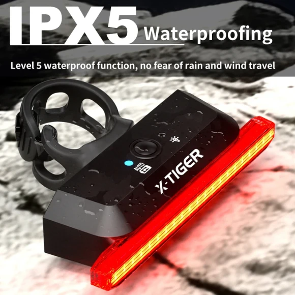 Smart Brake Sensing Bike Tail Light — Smart Bike Light, X-TIGER