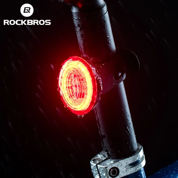 Smart Auto Brake Sensing Rechargeable Bike Tail Light — Smart Bike Light, ROCKBROS