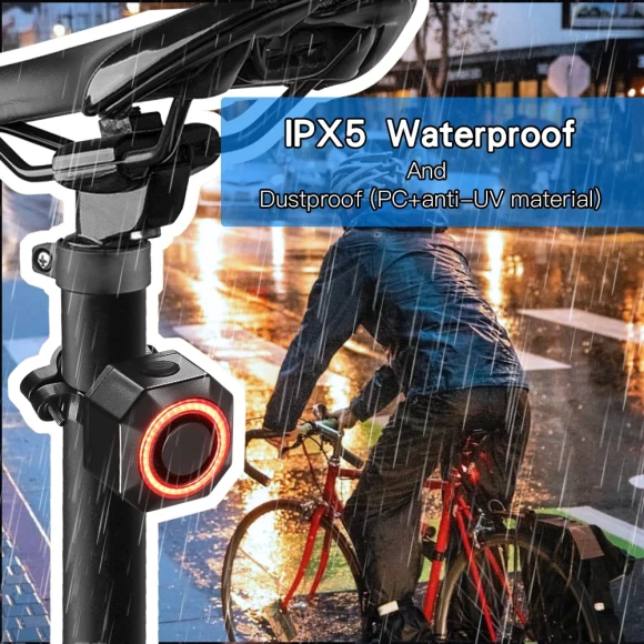 Bicycle Taillight with Alarm and Brake Sensing — Smart Bike Light, Awapow