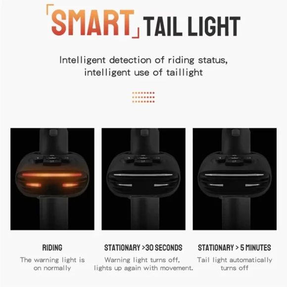 Smart Taillight Alarm 3-in-1 — Smart Bike Light