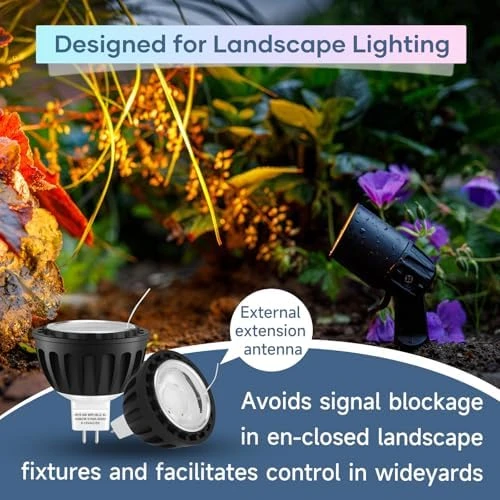 Color Changing Smart GU5.3 LED Bulb, Dimmable (6-Pack) — Smart Light Bulb, Gardencoin