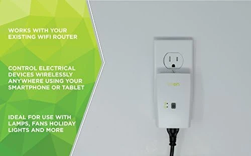 Indoor WiFi Plug With 1 Grounded Outlet — Smart Plug, WiOn