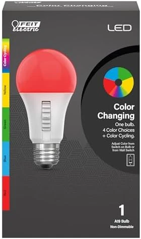 LED Color Changing Light Bulb - A19 — Smart Light Bulb, Feit Electric