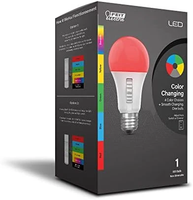 LED Color Changing Light Bulb - A19 — Smart Light Bulb, Feit Electric