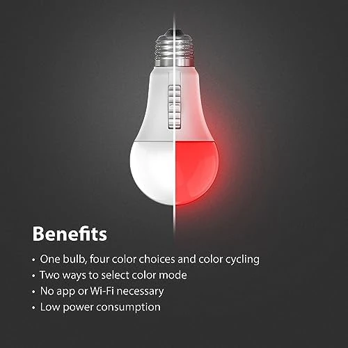 LED Color Changing Light Bulb - A19 — Smart Light Bulb, Feit Electric