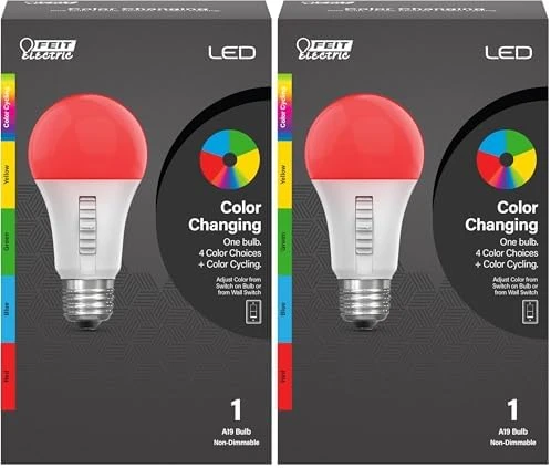 LED Color Changing Light Bulb - A19 — Smart Light Bulb, Feit Electric