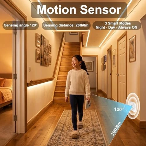 Motion Sensor COB LED Strip Lights with Remote — LED Strip Lights, AXMOTUT