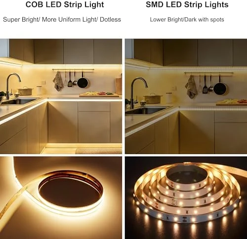 Motion Sensor COB LED Strip Lights with Remote — LED Strip Lights, AXMOTUT