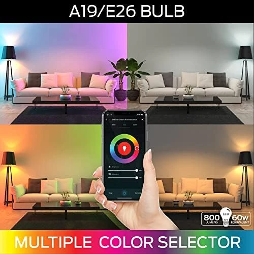 Multi-Color and Warm-White LED Light Bulb — Smart Light Bulb, MONSTER