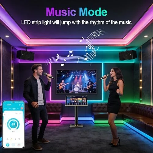 RGBW IC COB LED Strip 32.8ft Natural White 4000K Addressable Multicolor Kit — LED Strip Lights, FOSUO