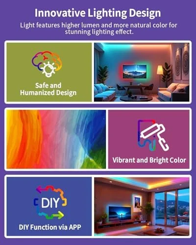 Smart Bluetooth RGB+IC LED Strip Light — LED Strip Lights, SUNLINKCO
