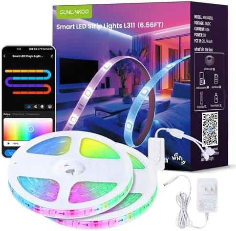 Smart Bluetooth RGB+IC LED Strip Light — LED Strip Lights, SUNLINKCO