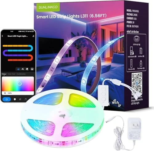 Smart Bluetooth RGB+IC LED Strip Light — LED Strip Lights, SUNLINKCO