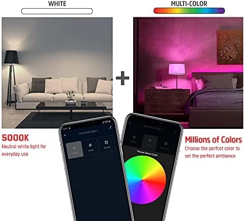Smart Bright RGB White LED Bulb — Smart Light Bulb, Energizer