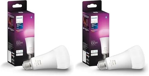 Smart LED Bulb (2-Pack) - White and Color Ambiance — Smart Light Bulb, Philips