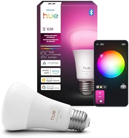 Smart LED Bulb - White & Color Ambiance (3 Pack) — Smart Light Bulb, Philips