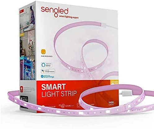 Smart Zigbee Multicolor Light Strip, 2M (6.56ft) Base Kit — LED Strip Lights, Sengled