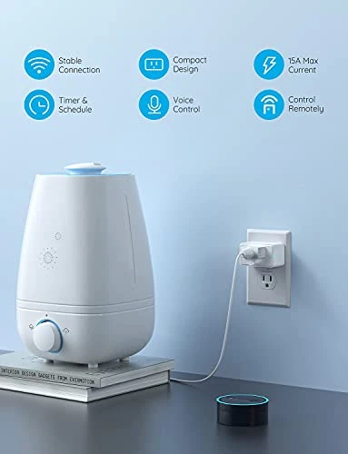 WiFi Bluetooth Smart Outlet 2-Pack — Smart Plug, Govee