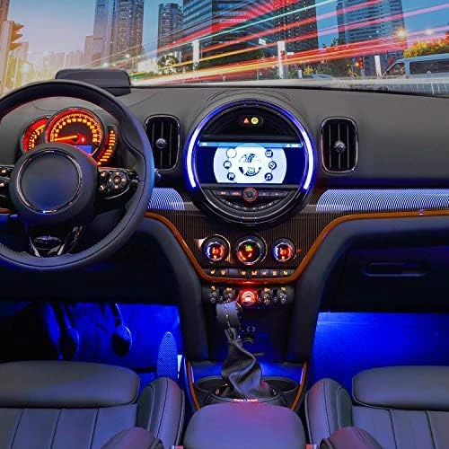 48 LEDs Multicolor Music Car Strip Light with Sound Active Function — LED Strip Lights, Nilight