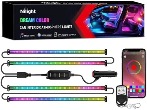 48 LEDs Multicolor Music Car Strip Light with Sound Active Function — LED Strip Lights, Nilight