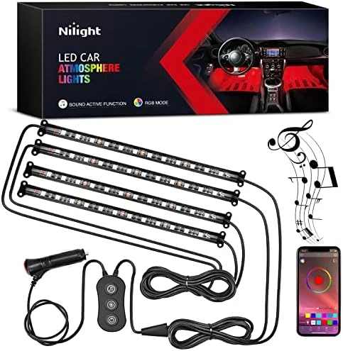 48 LEDs Multicolor Music Car Strip Light with Sound Active Function — LED Strip Lights, Nilight